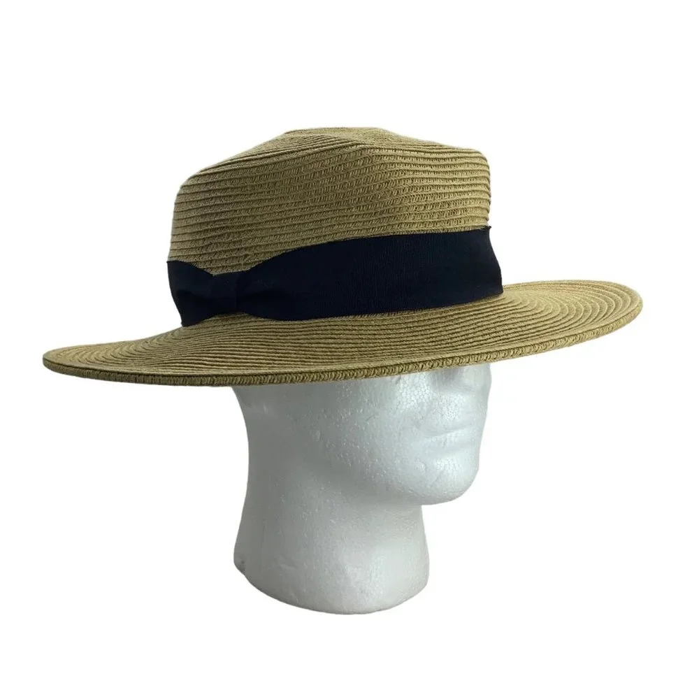 a new day Panama Hat Packable UPF 50+ Adjustable Band Paper Blend NEW Wide‎ Brim